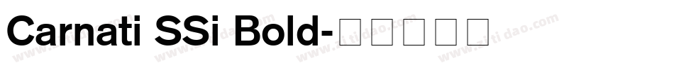 Carnati SSi Bold字体转换